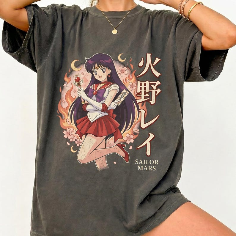 Anime Cosplay Couple - T-Shirt Sailor Moon Stile Retrò Anni